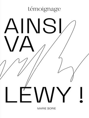 cover image of Ainsi va lewy !